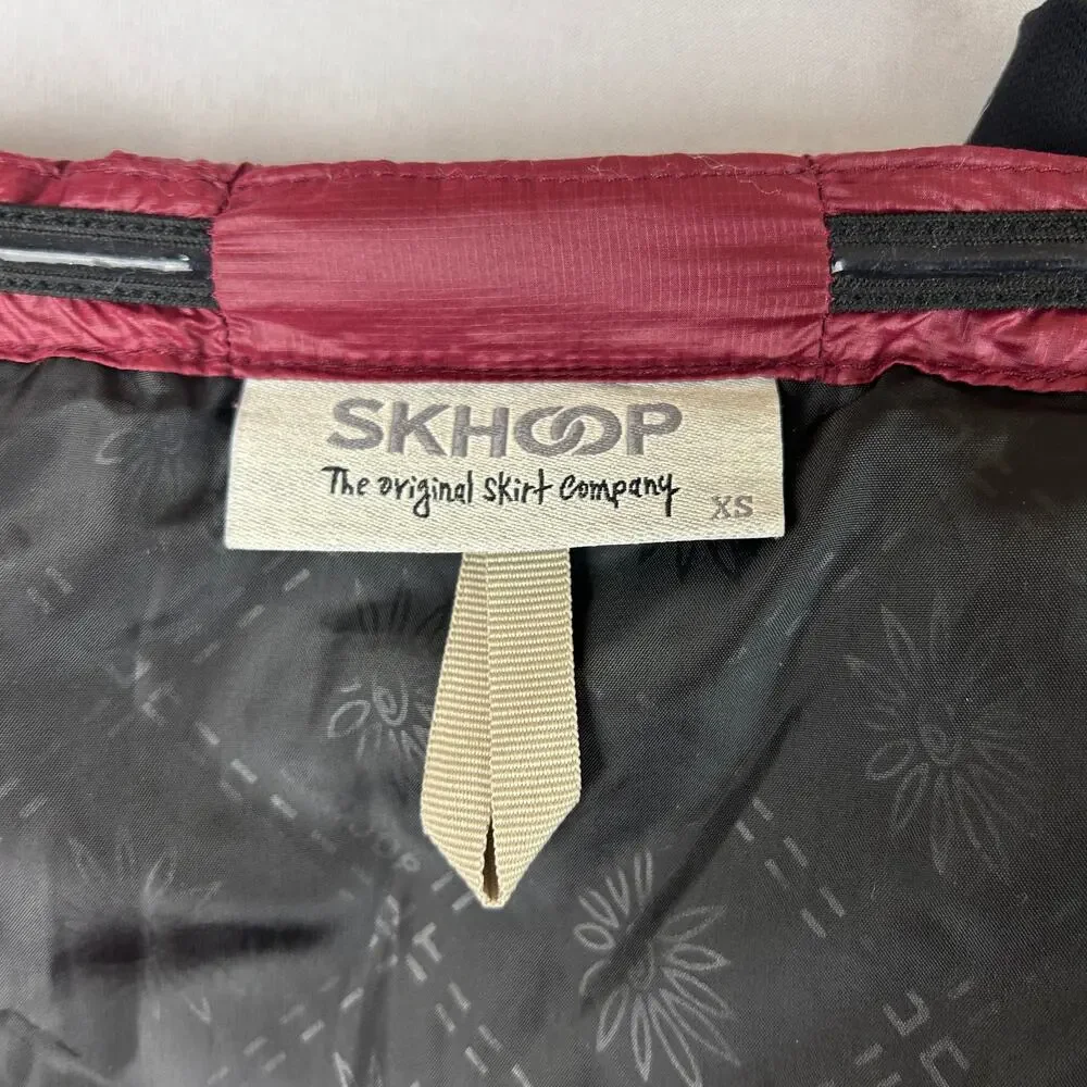 Skhoop Kari Mini Ruby Red Puffer Skirt Side Skirt Women's Size XS